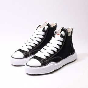 A01FW701 BLACK (피터슨 OG 솔 캔버스 하이탑 스니커즈) 4539134