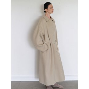 Handmade Balloon Sleeve Coat_Beige