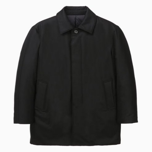 질스튜어트뉴욕 [24FW][LORO PIANA 원단] 블랙 구스다운 트렌치 코트 (JNJU4D602BK)