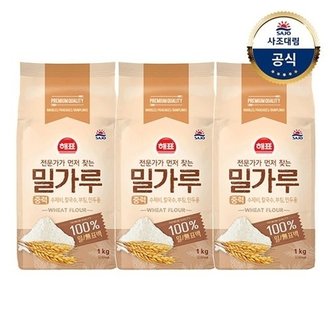 대림선 [사조대림] 중력밀가루 1kg x3개