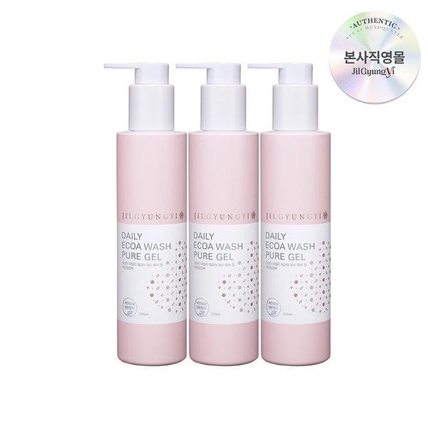 여성청결제 약산성 에코아워시 퓨어 젤 200ml 3개 세트