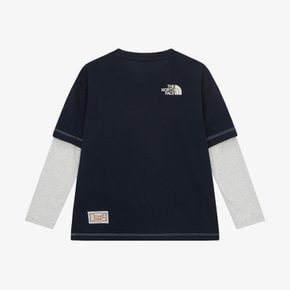 NT7TR52U 키즈 캠프아웃 롱슬리브 티 KS CAMPOUT L/S R/TEE