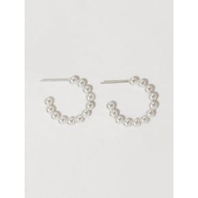 MONO PEARL HOOP EARRING