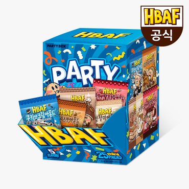 HBAF [본사직영] HBAF 파티박스 블루 (쿠키앤크림 등 5가지맛 25gX20봉)