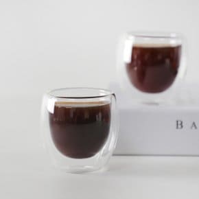 제노아 내열유리 이중 찻잔  사케잔 80ml