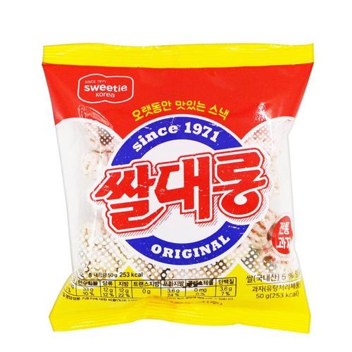 스위티코리아 쌀대롱 50g 옛날스낵 추억의 과자(1)