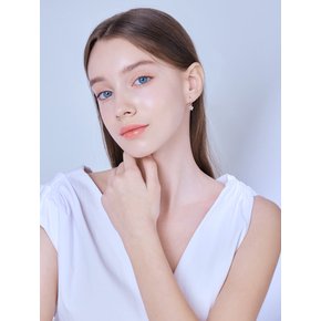 14K 블라썸 큐빅 원터치 귀걸이 (gold pin) ELGPEE426