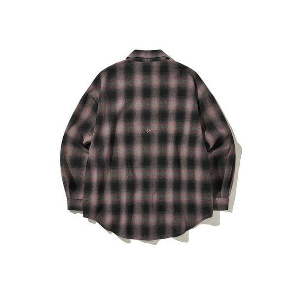 (DUC) Logo ombre checkshirt Pink