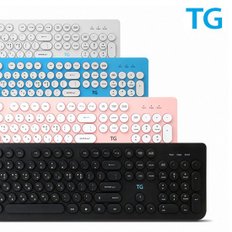 TG삼보 TG-K8600U 라운드형 레트로 저소음 유선키보드