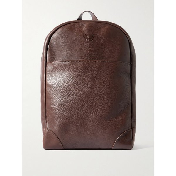 베넷 윈치 로고 디보스드 풀그레인 가죽 백팩 46376663162948015