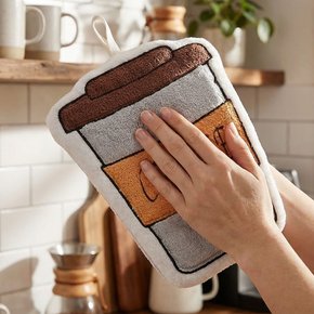 주방 욕실 고급 고리수건 핸드타올