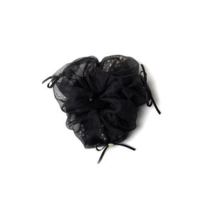 [단독] HE040 Double layered ribbon scrunchie