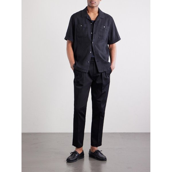 미스터 피 스티브 테이퍼드 플리츠 코튼 팬츠 46376663163002780