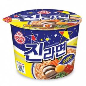 무료배송 오뚜기 진라면 순한맛 큰컵 110gx12컵