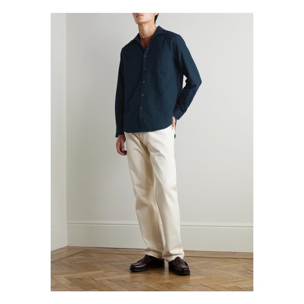 포르투기스 플란넬 에스피가 헤링본 코튼 셔츠 46376663162911694