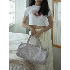 logo duffle bag_lilac