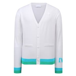 V12 [UNISEX]UNI V-LINE CARDIGAN_V31C1SD115_WH