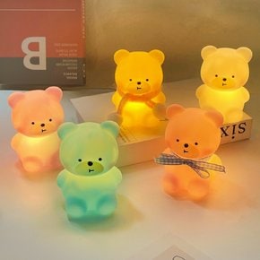 무드등 곰돌이 수면등 조명 조명등 캠핑용 미니 캐릭터 테이블 아이방 수유등 수면조명