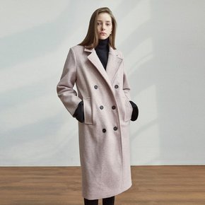 [YAN13] WOOL DOUBLE OVER LONG COAT_OATMEAL PINK