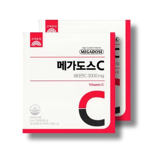 고려은단 메가도스C 비타민C 3000 3g 100포 2박스 /wb(1)