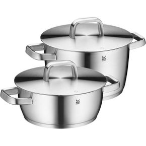 영국 wmf 압력밥솥 WMF Iconic Induction 2-Piece Saucepan Set with Metal Lid Polished Cromar