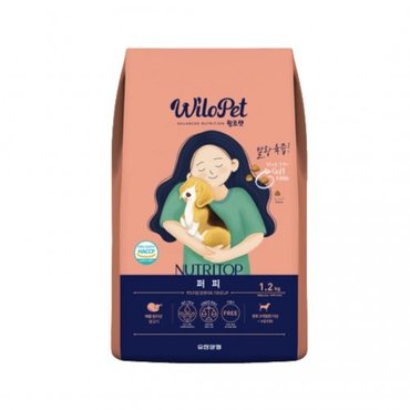 이즈마인 펫 유한양행 윌로펫 뉴트리탑 퍼피 1.2kg(300gx4개)[습식사료]