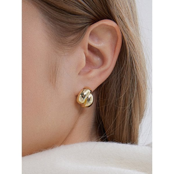 플럼프 트위스트 (Y) 원터치 귀걸이 L HL6E59628YBXXX