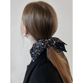 Leopard Ribbon Hair Scrunchie_3color