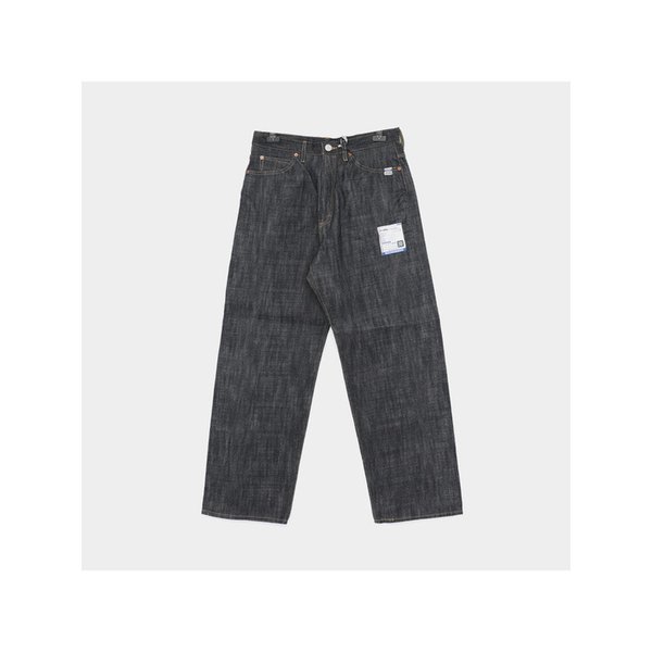 패치로고 셀비지 데님 배기 남성 팬츠 I13PT023 INDIGO