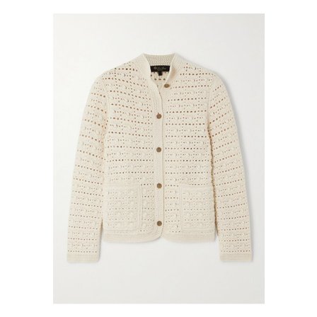 로로피아나 아롤라 크로셰 캐시미어 혼방 가디건 오프 화이트 1647597355212206