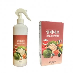 가정원예형 비료 대로시리즈-열매대로 스프레이형(500ml) 과채류 크기, 맛 향상