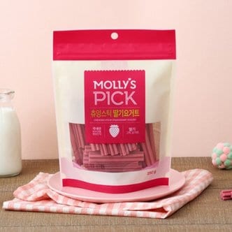 MOLLY'S 몰리스픽 츄잉스틱 딸기요거트 250g