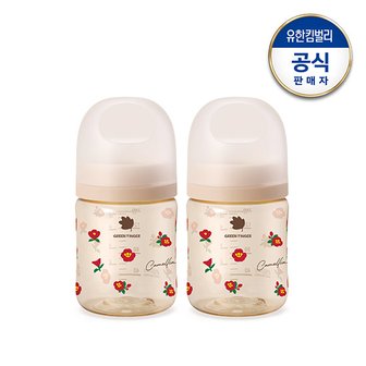 그린핑거 베베그로우 PPSU 동백 디자인트윈팩 160ml(노꼭지)