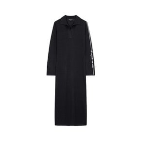 AX 여성 라인 로고 브이넥 니트 드레스(A423321500)
