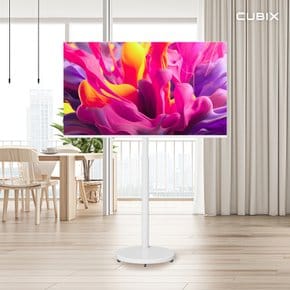 무빙큐빅스 스마트 32인치  삼탠바이미 X1시리즈 화이트에디션 셋트 이동식 tv 중소바이미