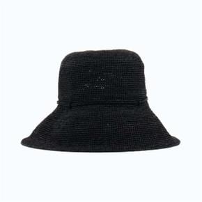 PROVENCE 10 RAFFIA HAT / CHARCOAL