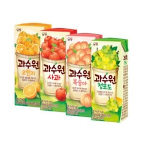 남양 과수원 사과2+청포도2 190ml x 96팩 (24팩 x 4박스)