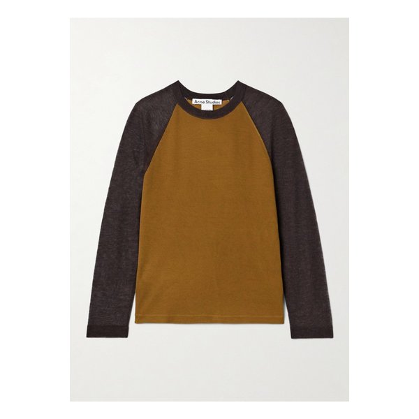 투톤 리오셀 울 혼방 티셔츠 카멜 46376663162871112