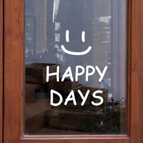 스마일 happy days 감성 레터링 인테리어 스티커