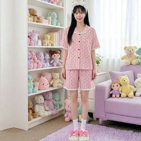졸리별레이스잠옷 파자마 상하의세트 줄무늬 홈웨어_P424031803