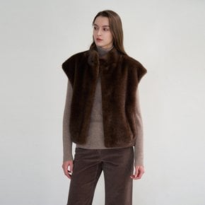 Eco fur volume vest M4D904