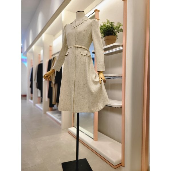 [여주점] 여성 오픈카라 벨티드 원피스( ITNAYOP160)