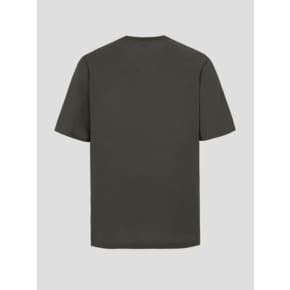 SS24[BC4642C47H]화섬 포켓 라운드넥 티셔츠 - 카키