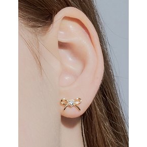 sailor ribbon cubic earring