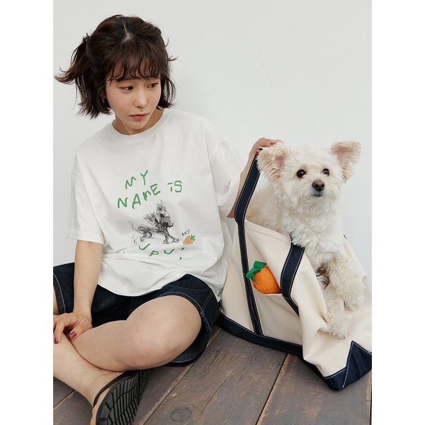 마이네임이즈푸푸 오버핏 티셔츠_2COLORS