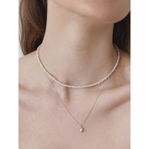 [2 SET] Light Pearl & Mini Heart NK