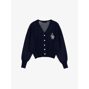 Lossy L&R V-Neck Cardigan Knit Navy