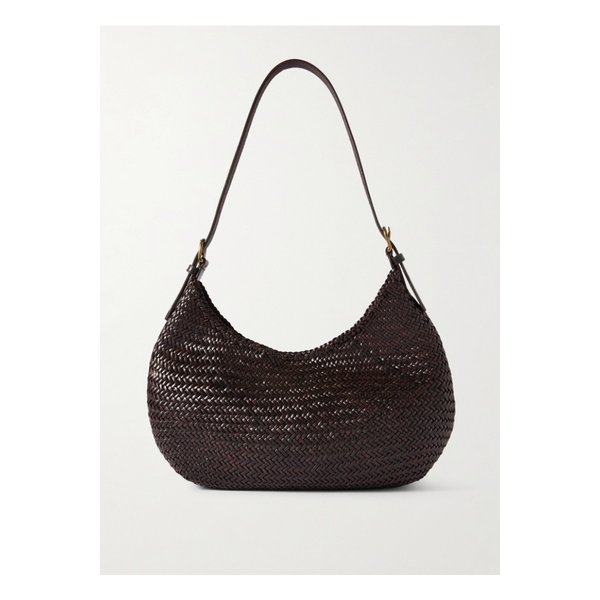 루나 메자 우븐 가죽 숄더 백 다크 브라운 46376663162913513