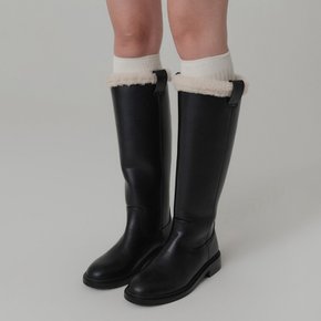 리아나 시어링 롱 부츠_블랙 / RIANA SHEARLING LONG BOOTS_BLACK