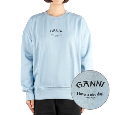 가니 여성 맨투맨 (T3778 PLACID BLUE) 24SS